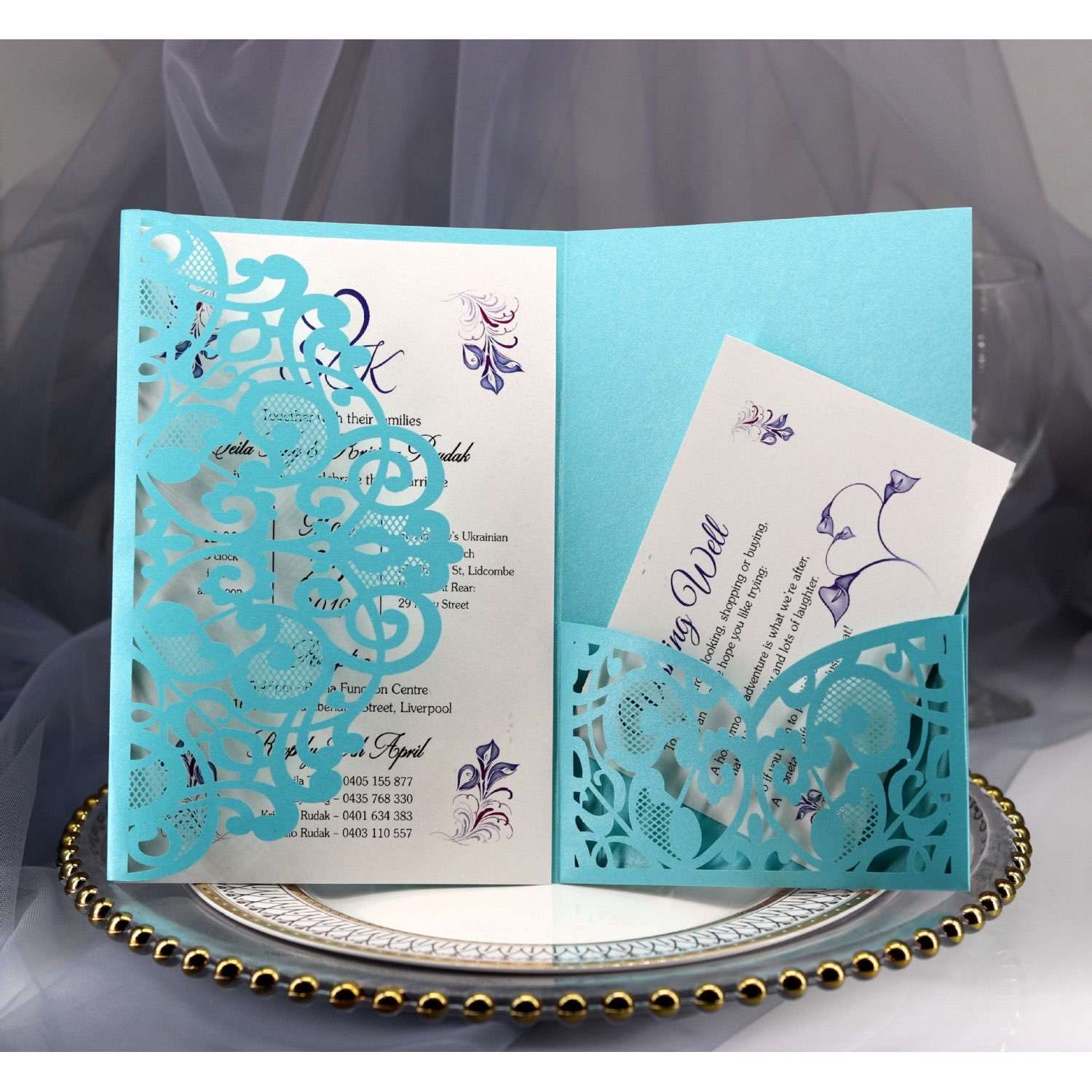 Business Invitation Card Laser Cut Marriage Invitation Thank You Card